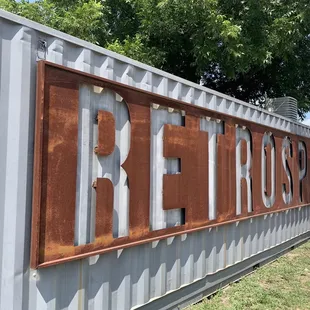 Logo outside restaurant