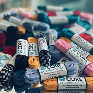 Lace up your shoes or skate boots with Derby Laces! Sizes vary.