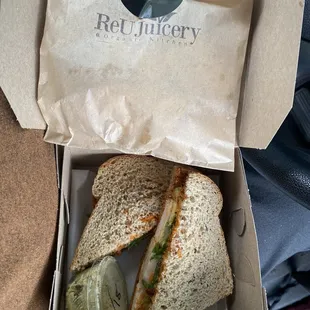 Turkey avocado Sammie- so good!