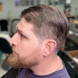 Regular hair cut and beard trim