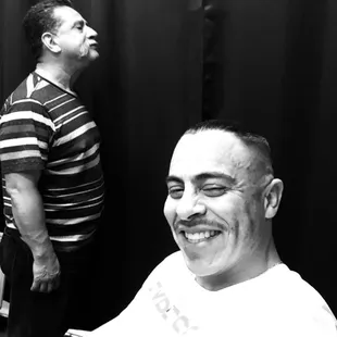 Tony and rudy messing around barbers !