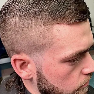 Hair cut and beard trim