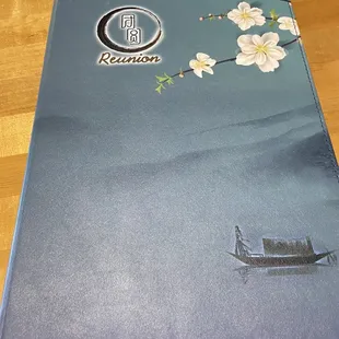 New menu cover