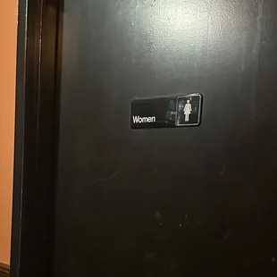 Separate ladies and men's rooms