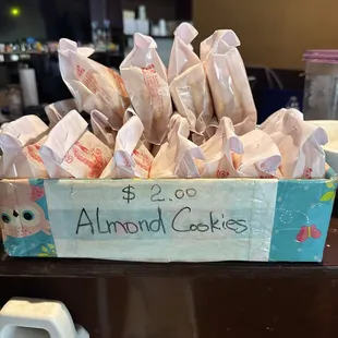 Almond cookies for $2