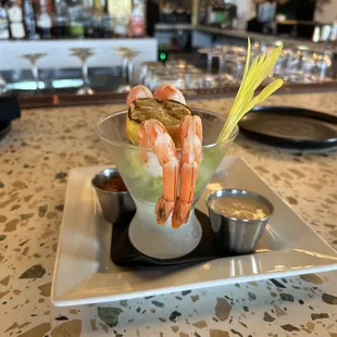 Shrimp cocktail appetizer