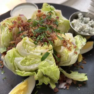 Blue cheese wedge salad