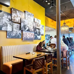 a group of people sitting at a table
