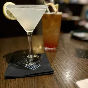 Lemon Drop and Dad's Mai Tai