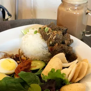 Roti Canai with Beef Rendang