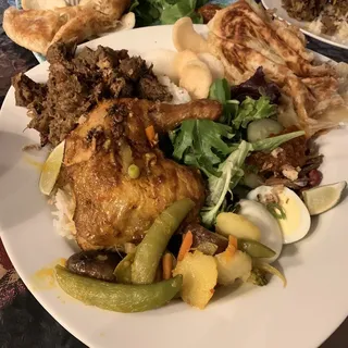 Nasi Lemak with Malay Baked Chicken