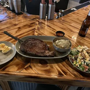 Prime Rib Saturdays!!! The Meal was great and so were the sides. My only complaint was that the deviled eggs needs a little more seasoning.