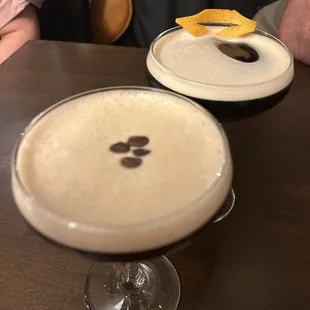 Espresso chai martini and the magnum