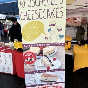 The sign at the market.