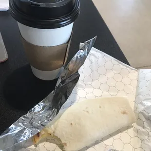 Pour over and house buffalo wrap