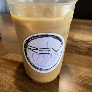 Hazelnut Iced Latte