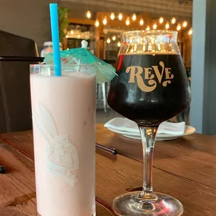 Beer slushy and dark brew