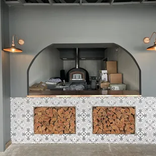 Part of the new addition (Domino's old space)