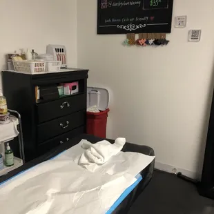 After my wax, this is Gabby's area :)