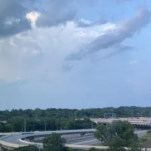 outside