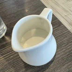 Half and half with the carafe of coffee- decaf was good