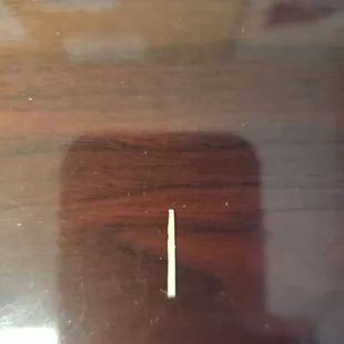 Sandwich had a piece of wicker in it.