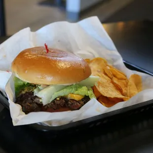 Burger &amp; Chips at Revel Burger
