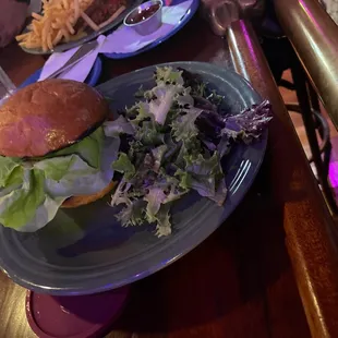 Burger with pepper jack