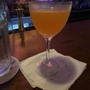 a glass of orange juice