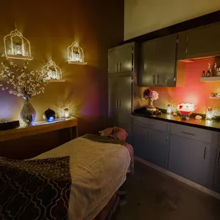 The massage room is so dreamy, it just takes you away.