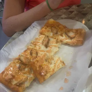 White lightning pizza. Sauce is goooood!