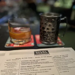 Old Fashion and Moscow Mule