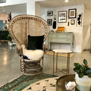 We've transformed our space into a living room away from home, perfect for safe gatherings with friends during the cold Wisco winter months!