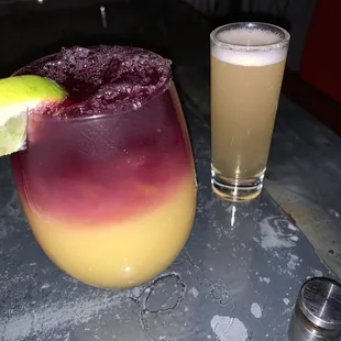 two cocktails