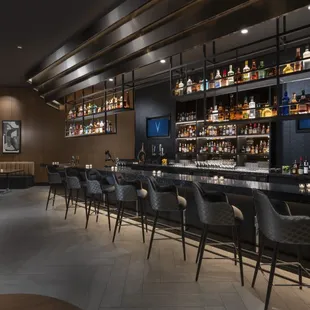 the bar and seating area