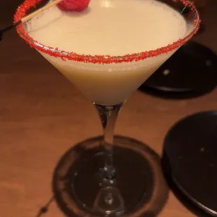 Raspberry White Chocolate Martini
