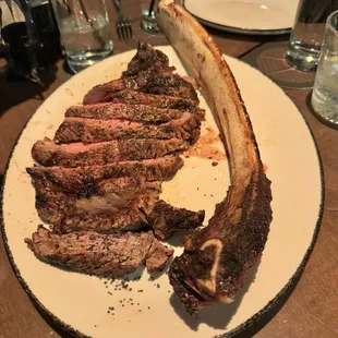 Tomahawk steak (we had to slice and share ...don't judge) delicious!