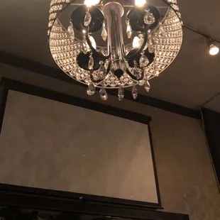 One of the many beautiful chandeliers here