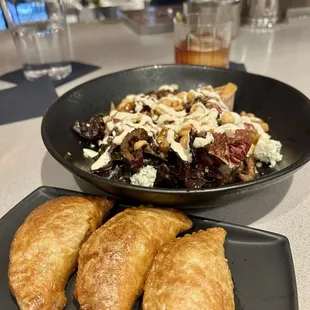 Meat pies and wedge salad for the W-I-N!