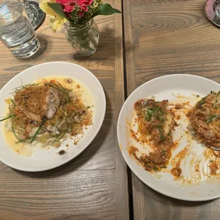 Tilefish and lasagne