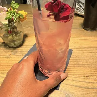 Lavender Blues mocktail