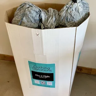 Bring clothes to donate to charity while you are here