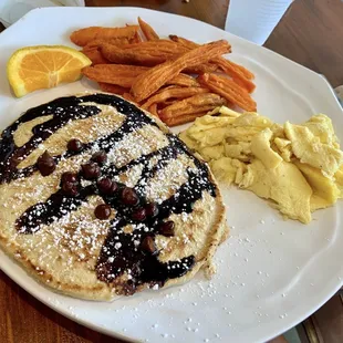 Blueberry Pancake Carpenters Breakfast