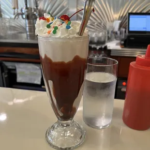 Black and white milkshake