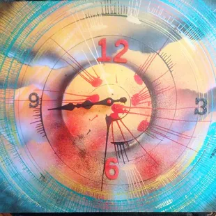 One of my Clocks  2 yrs into doing this , I can't wait till the future.