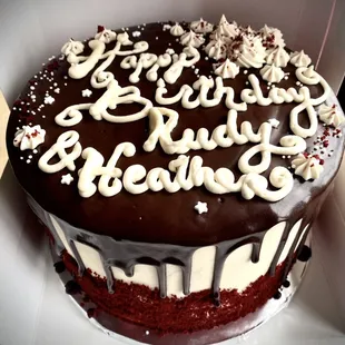 9" Custom Red Velvet Cake