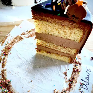 Vanilla B-Day Cake Slice