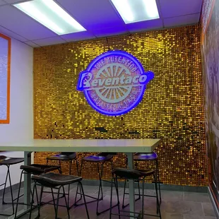 Part of the dining area