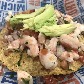Shrimp Ceviche Tostada