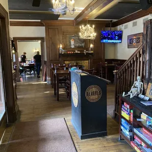 the interior of the restaurant